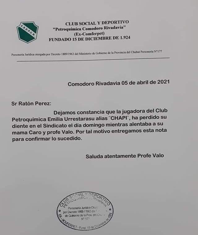Petroquímica emitió una constancia que se viralizó en redes
