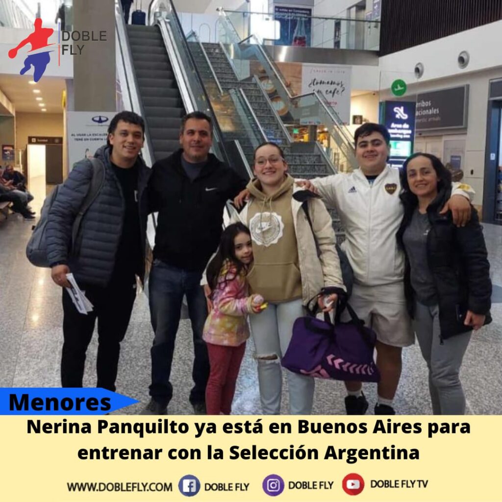 Nerina Panquilto ya está en Buenos Aires para entrenar con la Selección Argentina de Menores