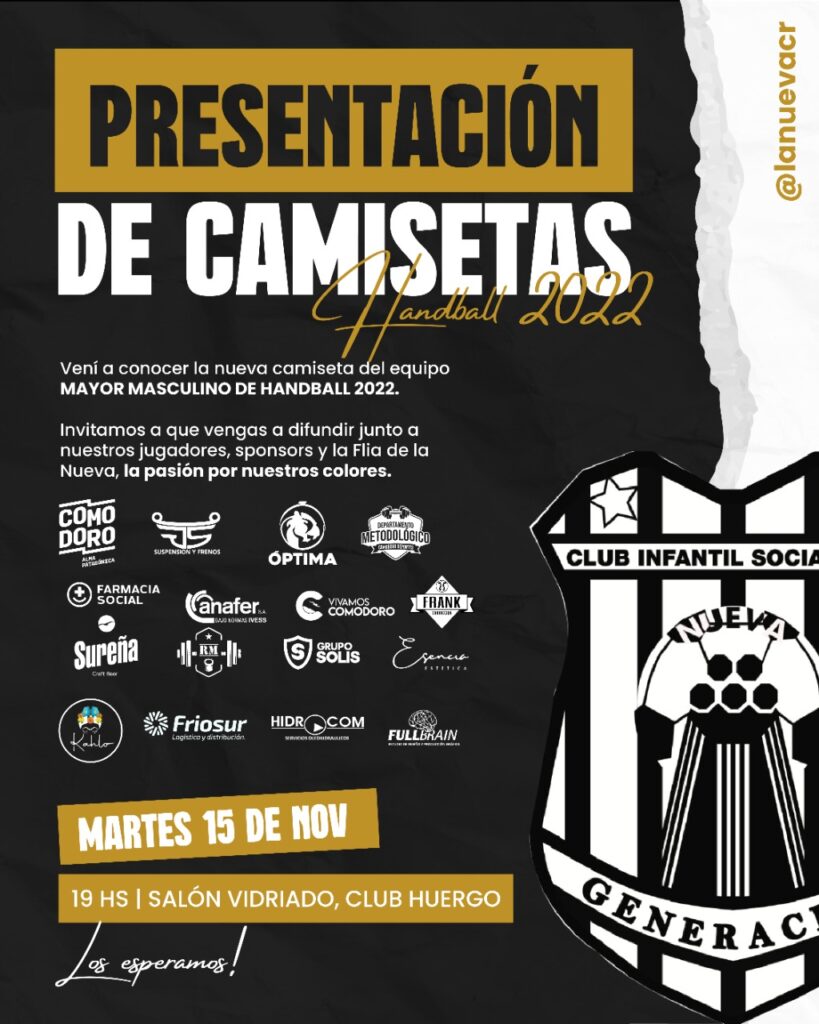 La Nueva presenta su camiseta en la previa del Nacional 